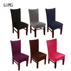 Color puro estiramiento Fundas para sillas elástico grande asiento Fundas para sillas s pintura slipcovers restaurante banquete Hotel decoración del hogar ali-90990592